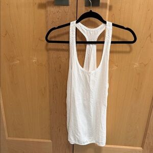 Lululemon racer back sleeveless top tencel fabric rounded flowy bottom